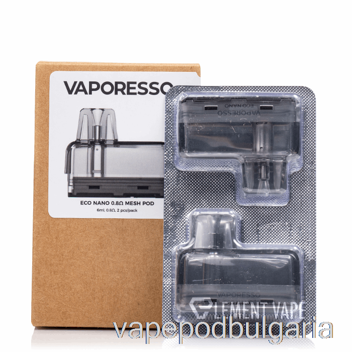 Vape 10000 Дръпки Vaporesso Eco Nano Replacement Pods 0.8ohm Pods